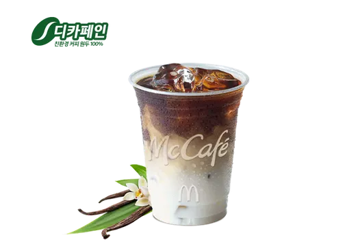 디카페인 아이스 바닐라 라떼 Medium
