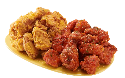엄청 큰 반반 치킨