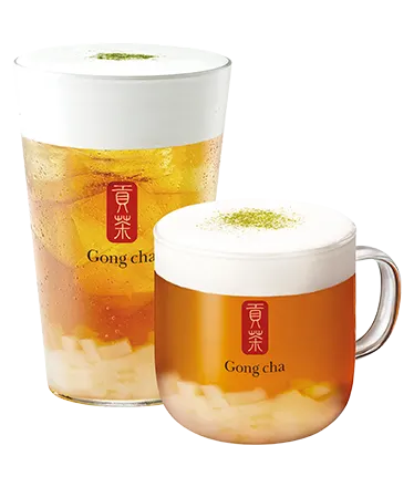 우롱티 + 코코넛 + 밀크폼