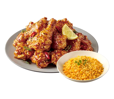 맛초킹(반)+뿌링클라이스 +콜라500ml