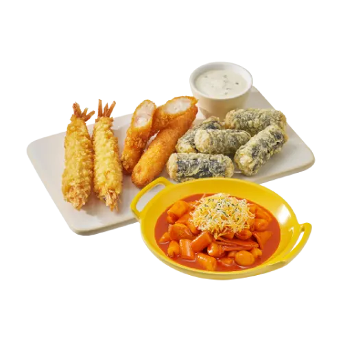떡볶이 모둠 튀김 세트
