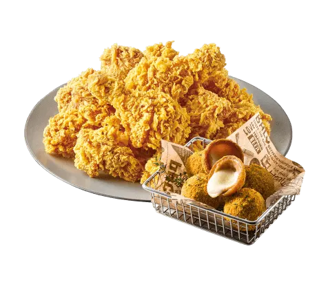 후라이드(반)+뿌링치즈볼 +콜라245ml