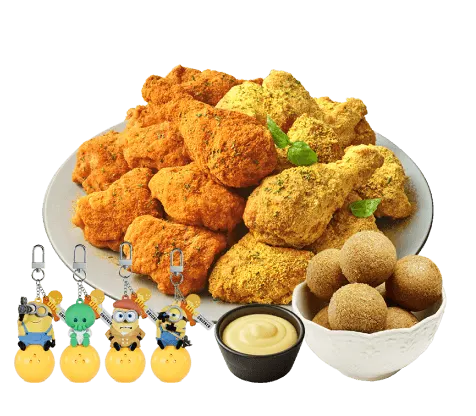 커링클/뿌링클 반반치킨 +달콤바삭치즈볼+굿즈