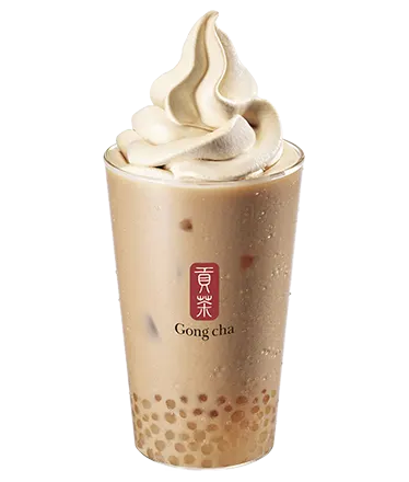 블랙 밀크티 아이스크림 플로트