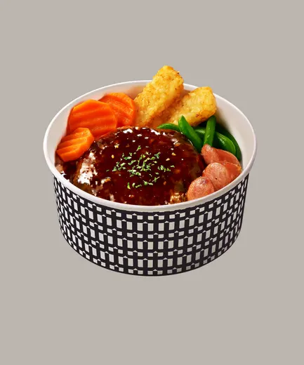 왕갈비맛 함박스테이크 덮밥