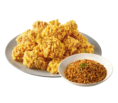 후라이드(반)+맛초킹라이스 +콜라500ml