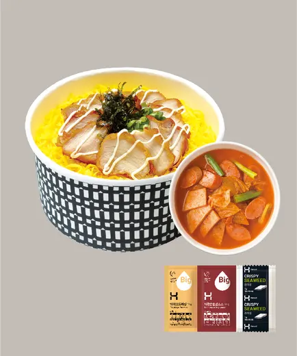 빅치킨마요 부대찌개 정식