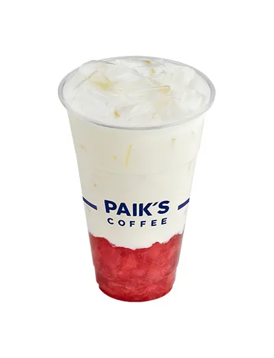 빽사이즈 딸기라떼(ICED)