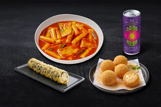 BBQ 떡볶이+뿜치킹 BBQ볼+롱김말이(1개)+레몬보이 245ml