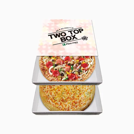 투탑박스1 (콤비네이션피자 R + 이탈리안치즈피자 R)
