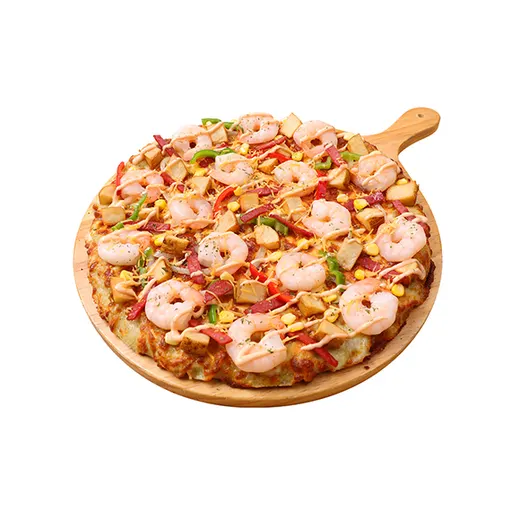 몬스터 명란크림 새우 피자
