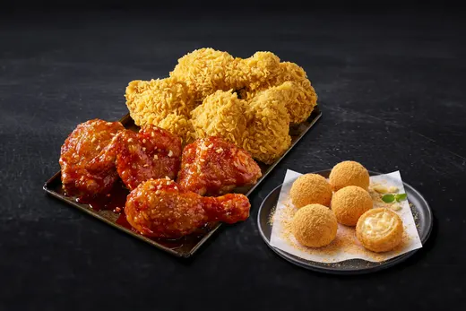 황올반+양념반+뿜치킹 BBQ볼