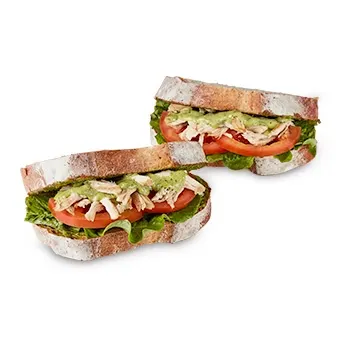 바질치킨 통밀 샌드위치