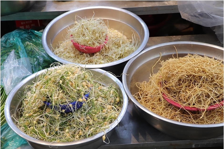 경안시장_나물